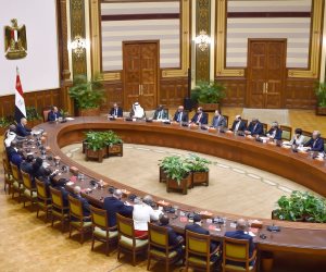 كلمة فخامة الرئيس السيسي خلال استقباله رؤساء الوفود المشاركة بأسبوع القاهرة للمياه