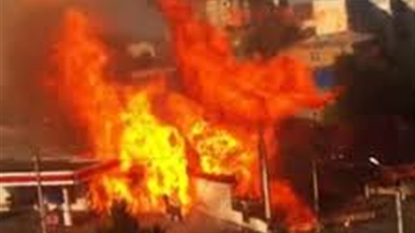 عاجل.. انفجار هائل في محطة بنزين بحلوان