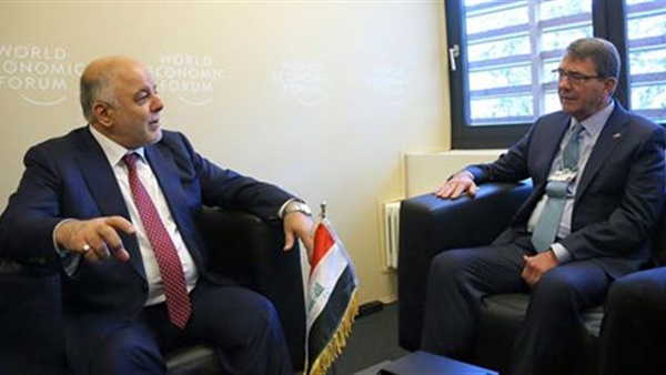 وزير الدفاع الأمريكى: العبادي في موقف قوي
