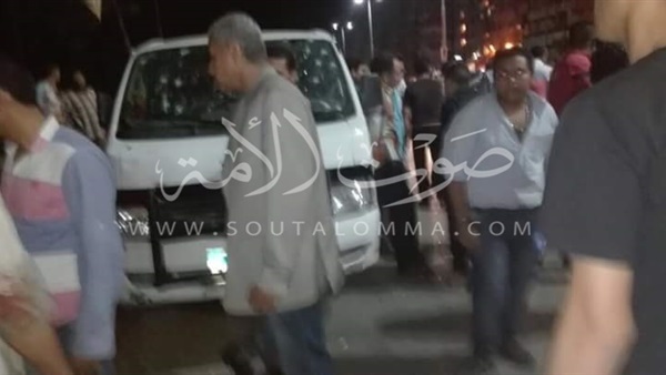 ننشر أول صورة من موقع الحادث الإرهابى بحلوان