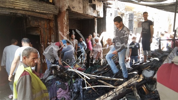 20 صورة ترصد أثار حريق «الغورية»