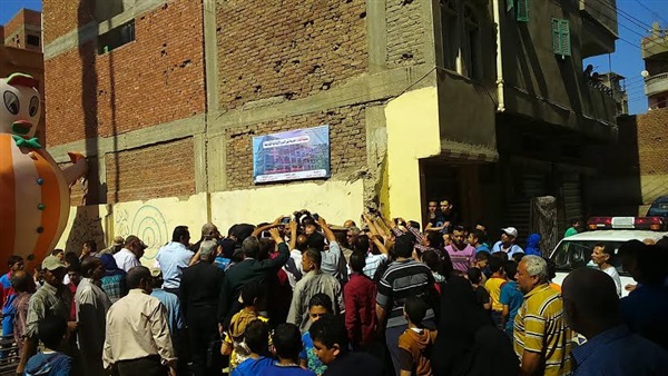 بالصور.. وضع حجر أساس مدرسة بني السرو الابتدائية بدمياط