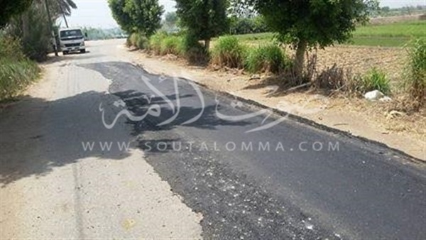 بالصور.. رصف طريق "سنهرة" بطول 450 متر