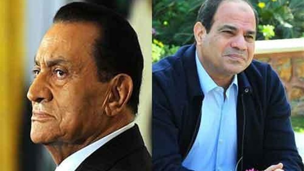بالصورة.. «خناقة» بين مبارك والسيسى على «فيسبوك»