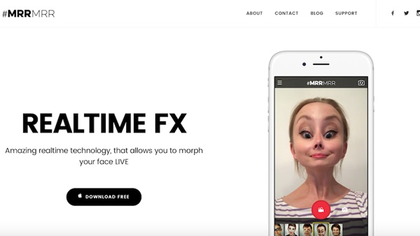 تطبيق «MRRMRR» لإضافة أقنعة على الوجه أثناء تصوير فيديو سيلفي
