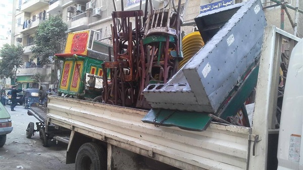 ضبط 179 مخالفة إشغالات في حملة أمنية بأسوان 
