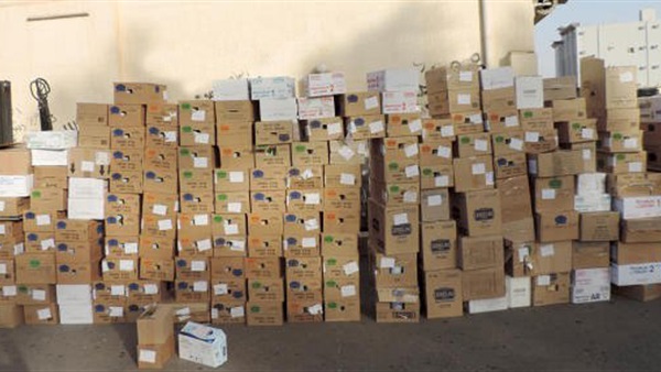 ضبط 3500 كيلو مواد غذائية منتهية الصلاحية في قنا 