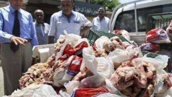 ضبط 3 أطنان لحوم فاسدة في شبرا الخيمة 