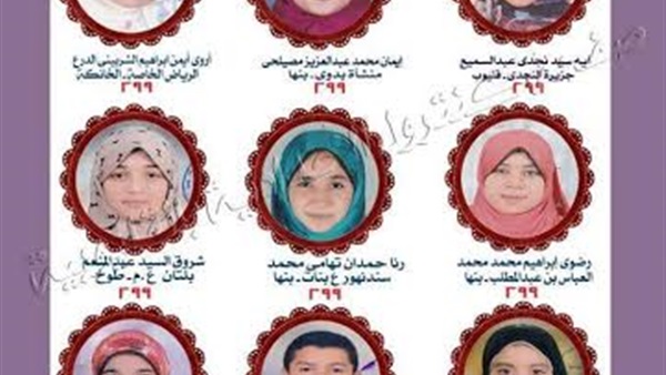 بالأسماء.. أوائل الشهادة الاعدادية فى القليوبية