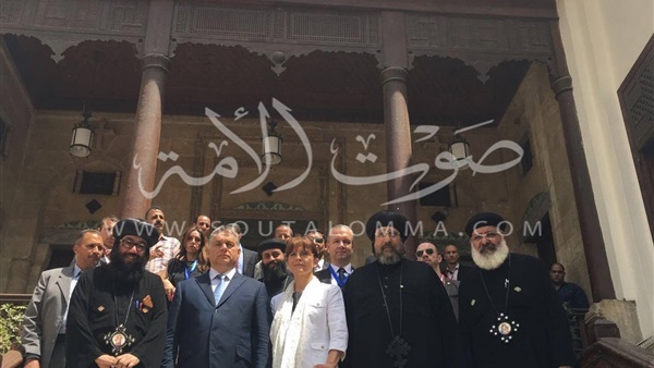  رئيس وزراء المجر يزور الكنيسة المعلقة بمصر القديمة