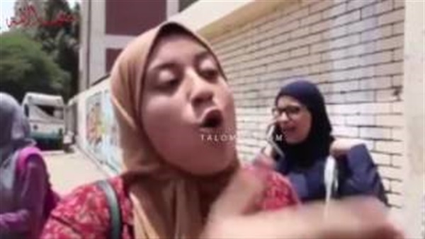بالفيديو.. حالات إغماء بين طالبات الثانوية العامة بعين شمس