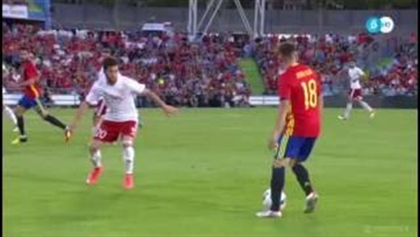 بالفيديو.. جورجيا تهزم اسبانيا بهدف نظيف قبل «اليورو»
