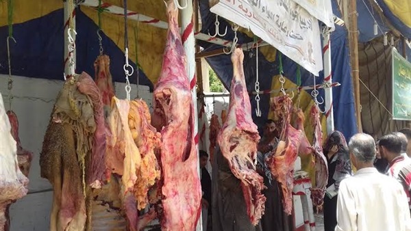 3 منافذ لبيع اللحوم و4 معارض للسلع الغذائية بابوقرقاص بالمنيا 