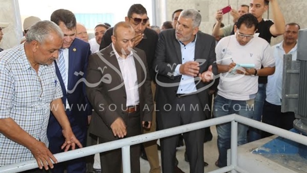 بالصور.. محافظ المنوفية يفتتح محطة الصرف الصحى بدمليج