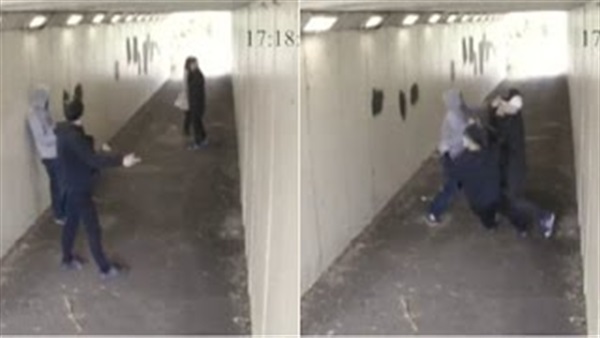 بالفيديو.. قاموا برمي سيجارة على حبيبته.. أنظر ماذا فعل؟