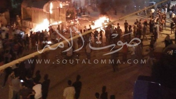 بالصور.. حرب شوارع بين عائلتين بطنطا وإشعال النيران بمنزل سيدة