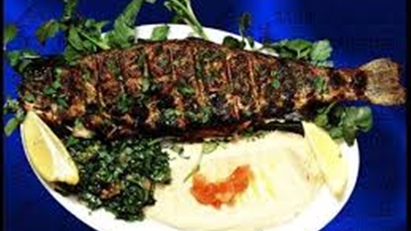 طريقة عمل سمك بوري مشوي