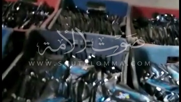 بالصور..ضبط 3 مليون عبوة مستحضرات تجميل مجهولة المصدر  فى ابو النمرس 