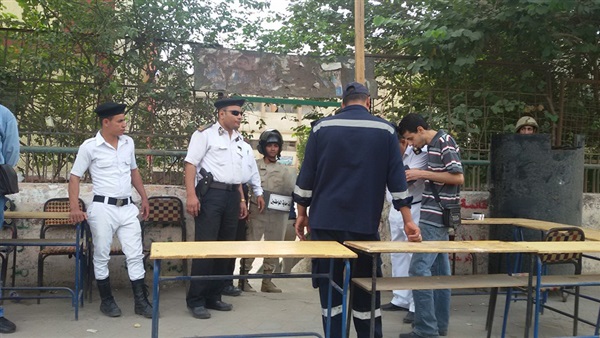 بالصور.. حراسة مشددة لـ«لجان خاوية» بدائرة الهرم