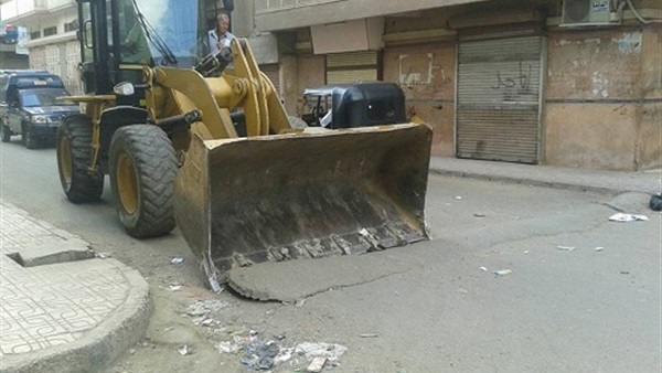 إزالة المطبات الجديدة بالاهرام