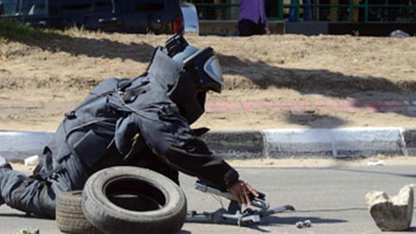 ابطال مفعول «قنبلة» على الطريق الدولى في كفر الشيخ