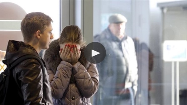 بالفيديو.. دموع أهالى ضحايا الطائرة الروسية المنكوبة