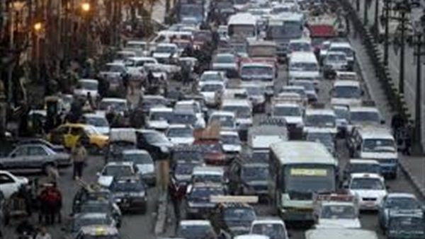 شلل مرورى بالطريق الدائرى بسبب حادث تصادم