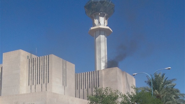 حريق ضخم بمبنى الإذاعة والتليفزيون في السعودية