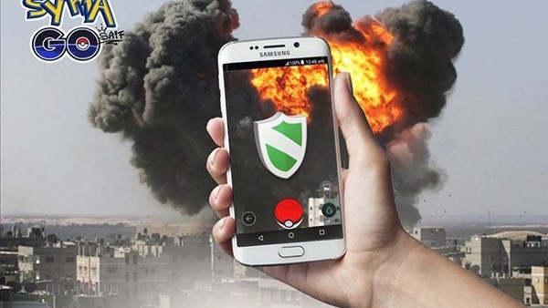 بالصور..سوري يحول هوس بوكيمون جو لتذكير العالم بمأساه بلاده