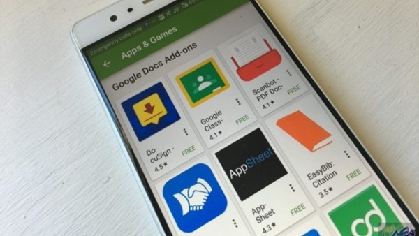 جوجل تطلق إضافات تطبيقات المستندات وجداول البيانات لنظام أندرويد