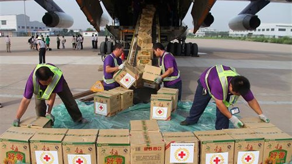 6 أطنان مساعدات إنسانية إلى دار للأيتام فى حلب