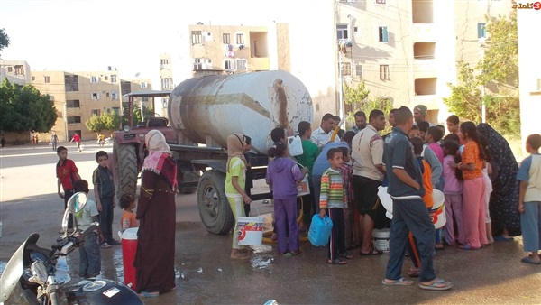 قطع المياة عن مدينة شبين القناطر مساء اليوم