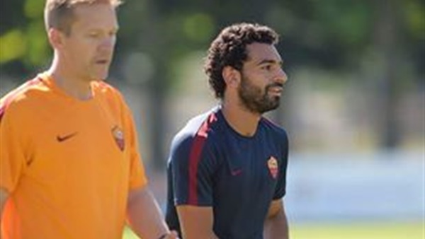 بالصور.. صلاح يشارك في تدريبات روما إستعداداً لـ«كالياري»