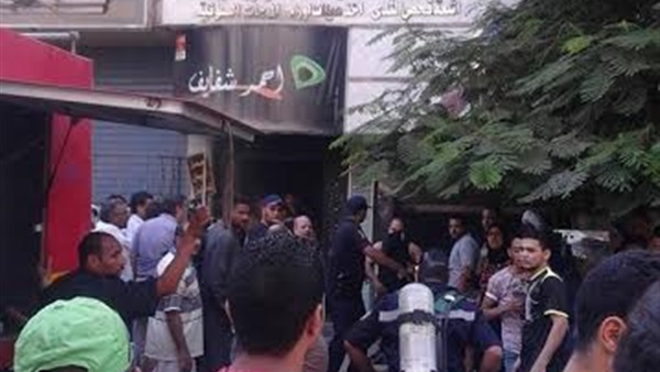 بالصور.. السيطرة علي حريق محدود بمركز أشعة فى بني سويف