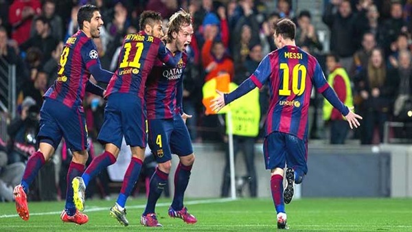 برشلونة يسعى لتجديد التعاقد مع ميسي وسواريز وراكيتيتش