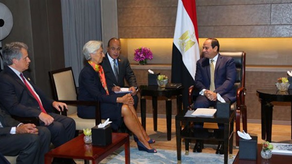 بالصور.. «لاجارد» : صندوق النقد الدولى يدعم جهود الإصلاح بمصر