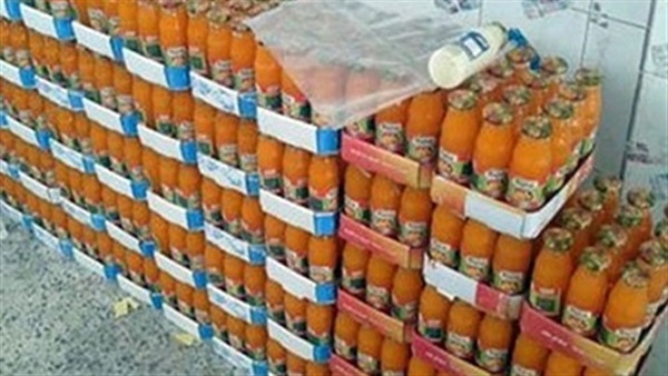 ضبط 186 ألف عبوة عصير فاسدة ماركات مختلفة بالإسكندرية