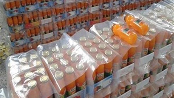 ضبط 186 ألف عبوة عصير غير صالحة للاستهلاك الآدمي بالإسكندرية