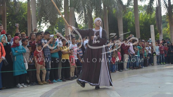 بالصور.. كرنفال شعبي بحديقة الأزهر احتفالًا بعيد الأضحى