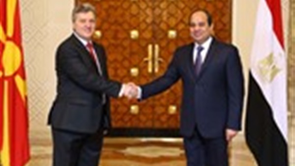 السيسي يلتقي مع رئيس مقدونيا في نيويورك