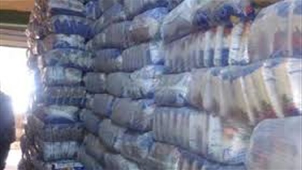 ضبط 49 طن أرز وسكر بدون فواتير داخل مخزن ببني سويف 