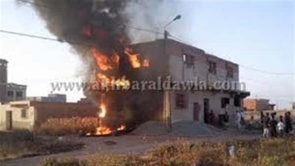 حريق يلتهم منزل بالمنصورة بسبب انفجار أنبوبة بوتاجاز 