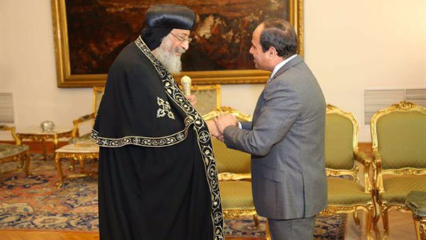 تواضروس: السيسي يدعم روح المحبة بين المصريين