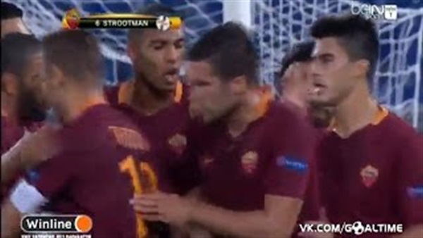 بالفيديو..روما يفرض سيطرته على استر جيوريو بهدفين فى الشوط الأول