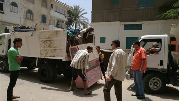 حملة مكبرة لرفع الإشغالات بالقناطر الخيرية بالقليوبية