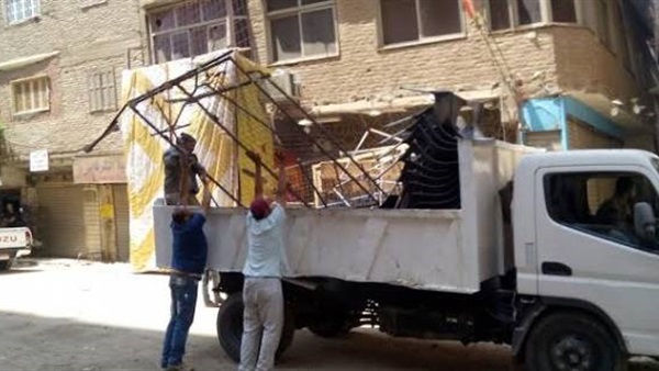 حملة مكبرة لرفع الإشغالات بالخصوص والقناطر الخيرية في القليوبية