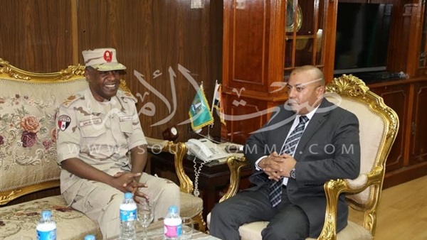 ​صور.. محافظ المنوفية يستقبل رئيس أركان «الدفاع الشعبي والعسكري»