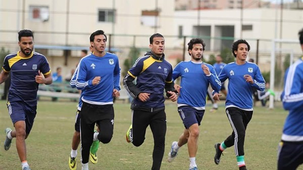 المصري يستعد فى برج العرب لمباراة سموحة بالدوري