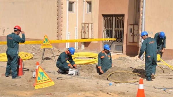 توصيل الغاز الطبيعى لـ 4200 شقة بالقناطر الخيرية
