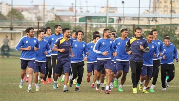 المصري يؤدي مرانه الأساسي قبل مواجهة طنطا بالدوري